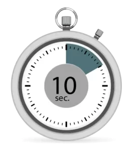 10 seconds clock